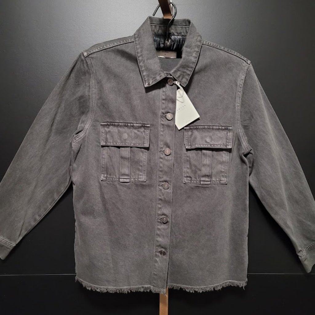 Nwt Kancan Black Denim Jacket Men's Size Medium